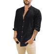 Nathan | Relaxed Linen Button-Up Shirt - Valereo