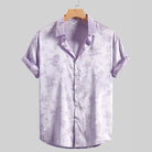 Nathan | Stylish Floral Satin Shirt - Valereo