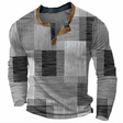 Nathan | Stylish Patchwork Henley Sweater - Valereo