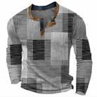 Nathan | Stylish Patchwork Henley Sweater - Valereo