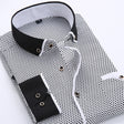 Nathan | Stylish Printed Contrast-Trim Shirt - Valereo