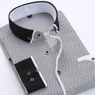 Nathan | Stylish Printed Contrast-Trim Shirt - Valereo