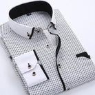 Nathan | Stylish Printed Contrast-Trim Shirt - Valereo
