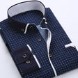 Nathan | Stylish Printed Contrast-Trim Shirt - Valereo