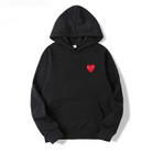 Oliver | Casual Heart Graphic Hoodie - Valereo