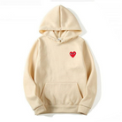 Oliver | Casual Heart Graphic Hoodie - Valereo