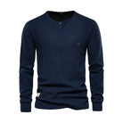 Oliver | Casual Waffle-Knit Henley Tee - Valereo