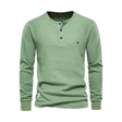 Oliver | Casual Waffle-Knit Henley Tee - Valereo