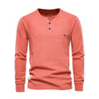Oliver | Casual Waffle-Knit Henley Tee - Valereo