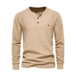 Oliver | Casual Waffle-Knit Henley Tee - Valereo