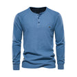 Oliver | Casual Waffle-Knit Henley Tee - Valereo