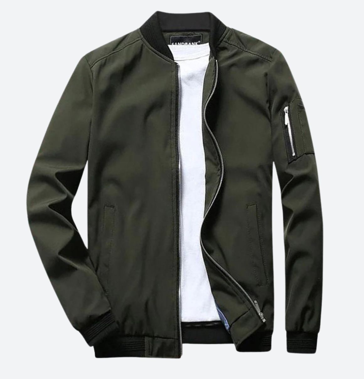 Oliver | Casual Zip Bomber Jacket - Valereo
