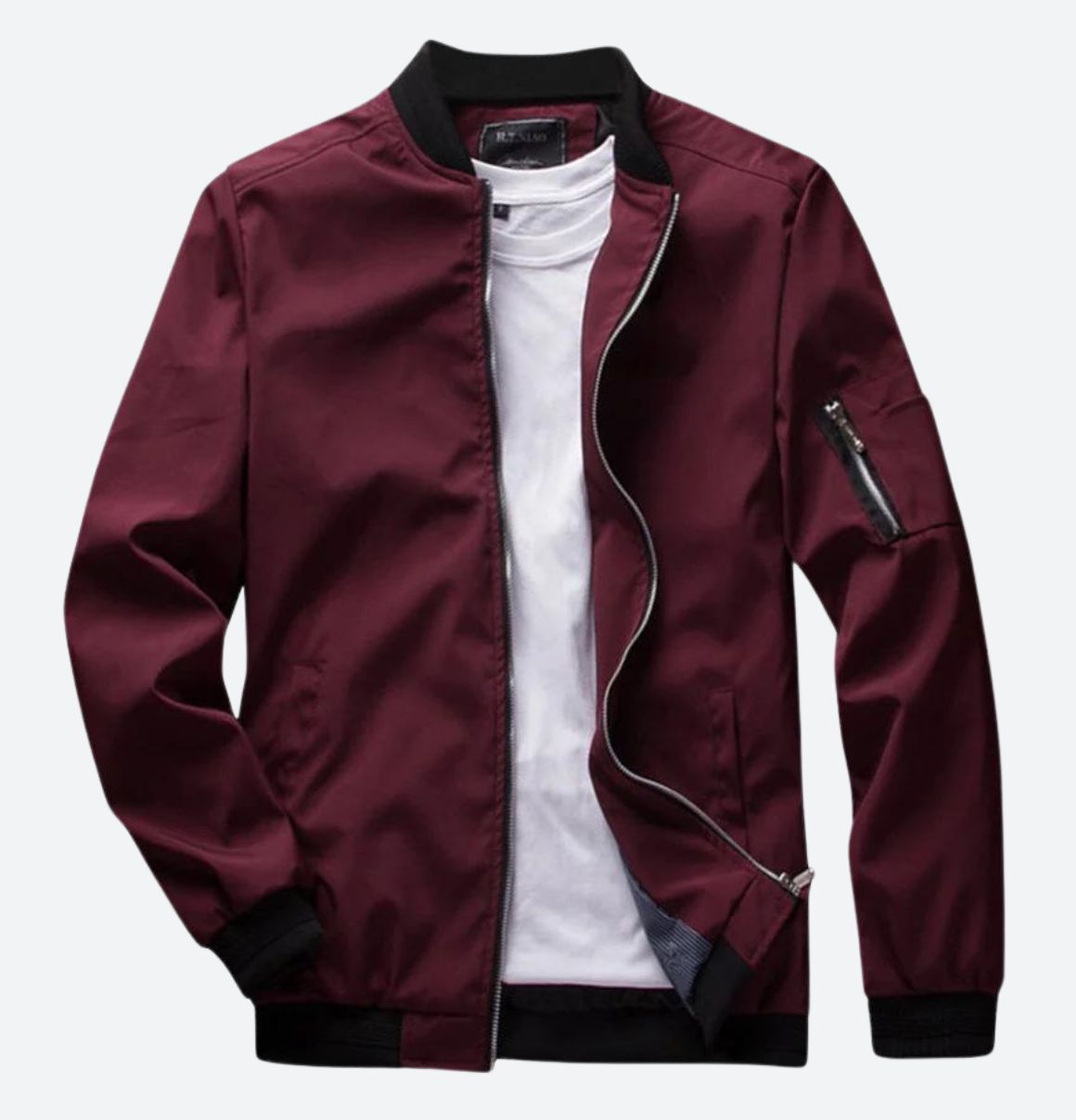 Oliver | Casual Zip Bomber Jacket - Valereo