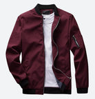 Oliver | Casual Zip Bomber Jacket - Valereo