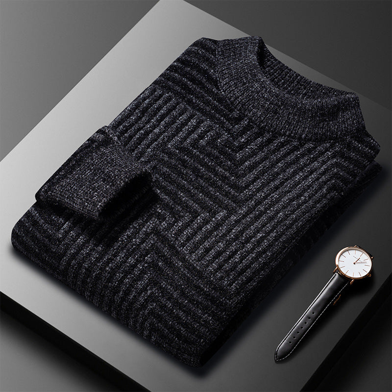 Oliver | Modern Geometric Knit Sweater - Valereo