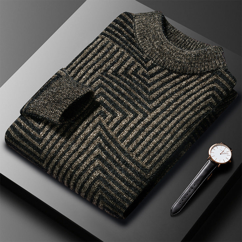 Oliver | Modern Geometric Knit Sweater - Valereo