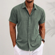 Oliver | Relaxed Linen Button-Up Shirt - Valereo