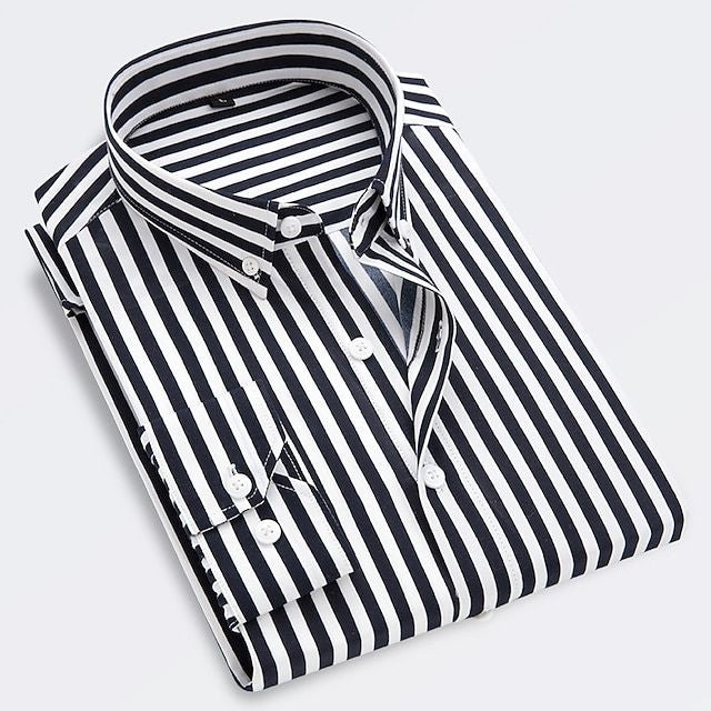 Oliver | Stylish Striped Button-Down Shirt - Valereo