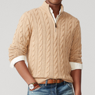 Oliver | Timeless Cable Knit Quarter-Zip Sweater - Valereo