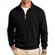 Reginald | Casual Geometric Quarter-Zip Sweater