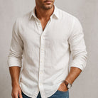 Ryan | Elegant Linen Button-Up Shirt - Valereo