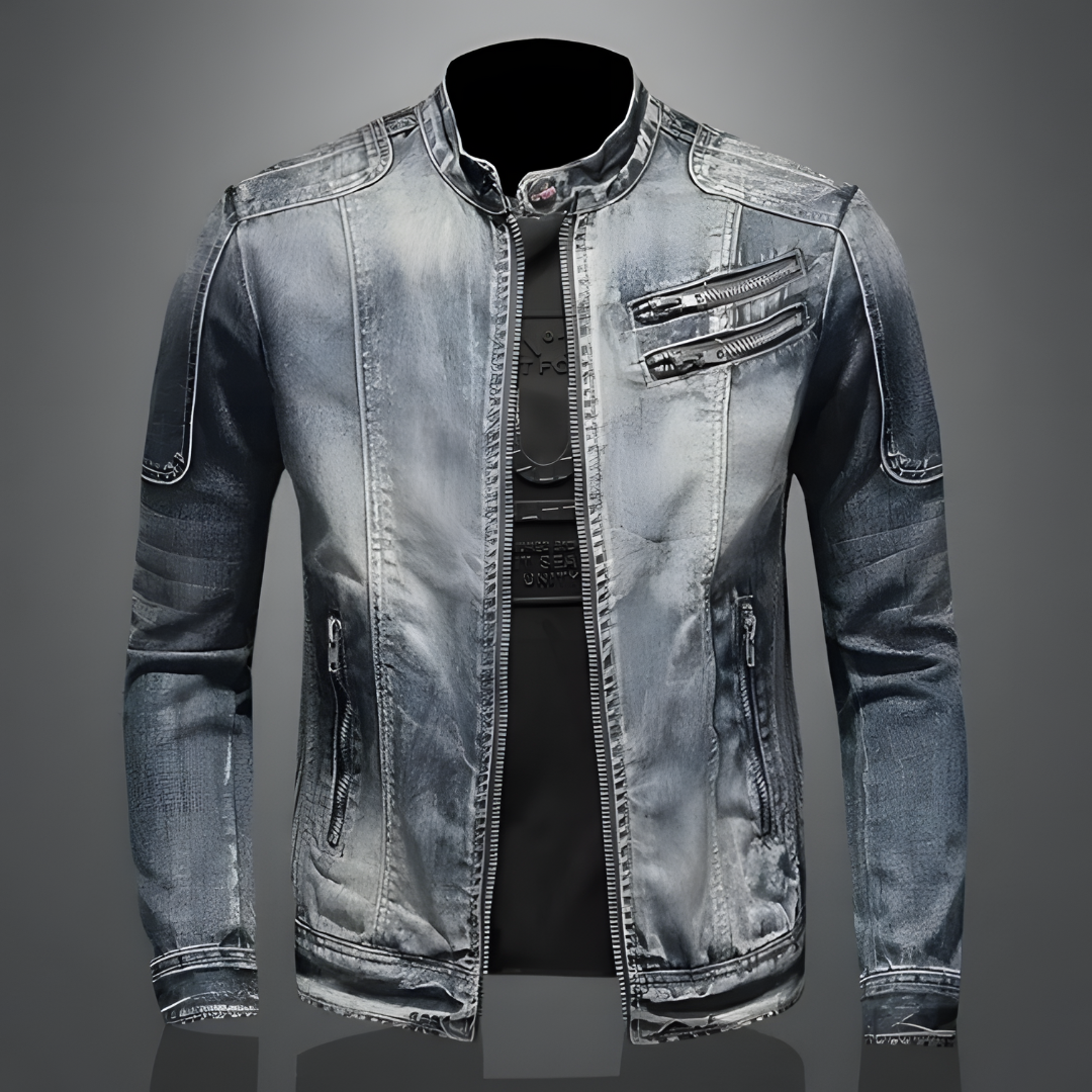 Ryan | Modern Distressed Denim Jacket - Valereo