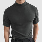 Ryan | Modern Mock Neck Slim-Fit T-Shirt - Valereo