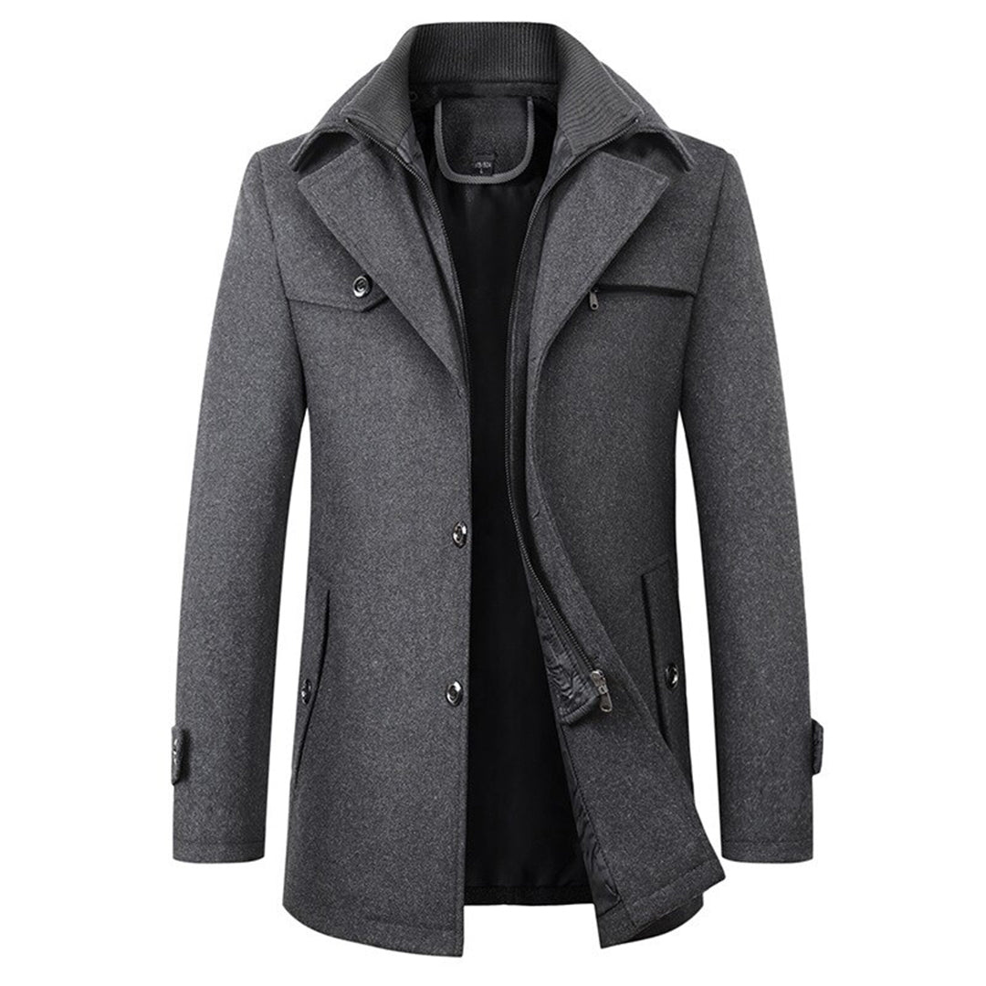 Ryan | Refined Wool Blend Trench Coat - Valereo