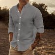 Ryan | Relaxed Linen Button-Up Shirt - Valereo