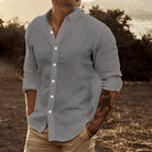 Ryan | Relaxed Linen Button-Up Shirt - Valereo