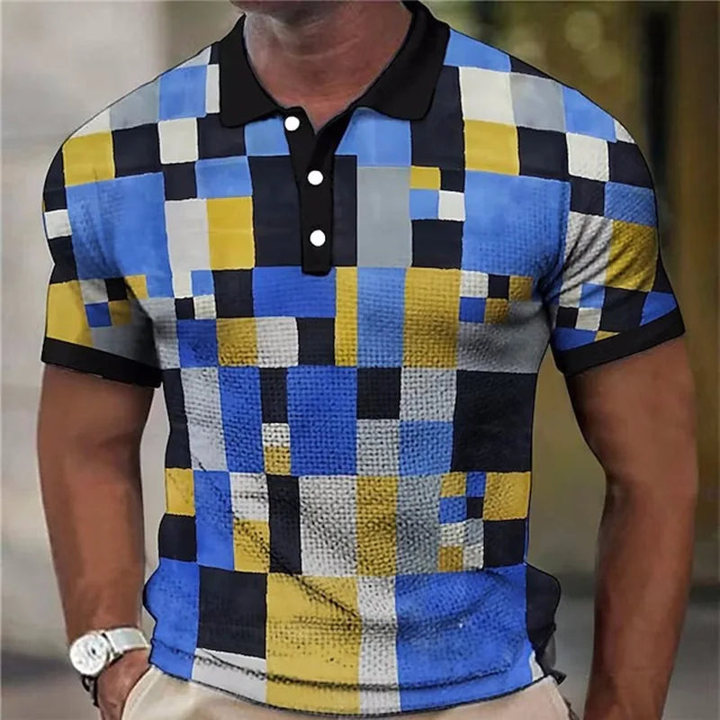 Ryan | Stylish Colorblock Textured Polo Shirt - Valereo