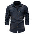 Simon | Casual Denim Slim-Fit Shirt - Valereo