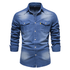 Simon | Casual Denim Slim-Fit Shirt - Valereo