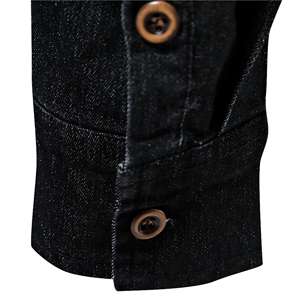 Simon | Casual Denim Slim-Fit Shirt - Valereo