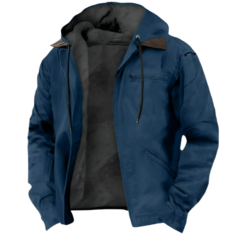 Simon | Casual Fleece-Lined Hooded Jacket - Valereo