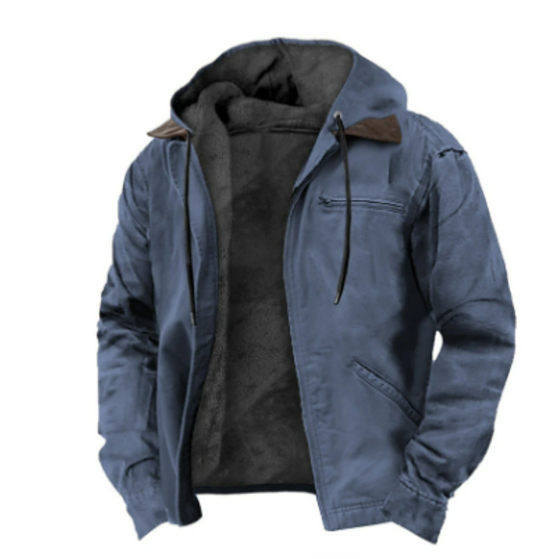 Simon | Casual Fleece-Lined Hooded Jacket - Valereo