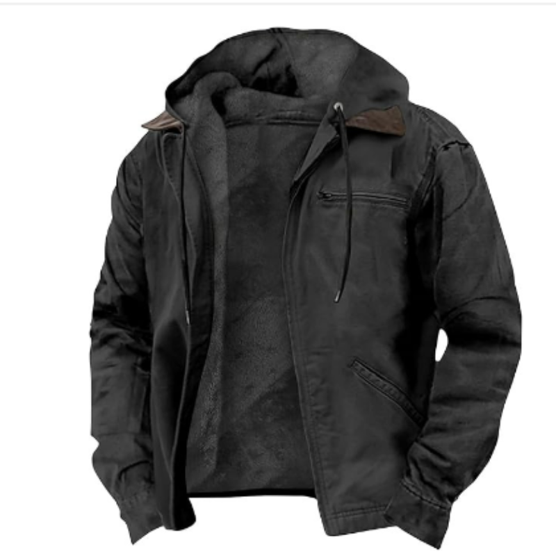 Simon | Casual Fleece-Lined Hooded Jacket - Valereo