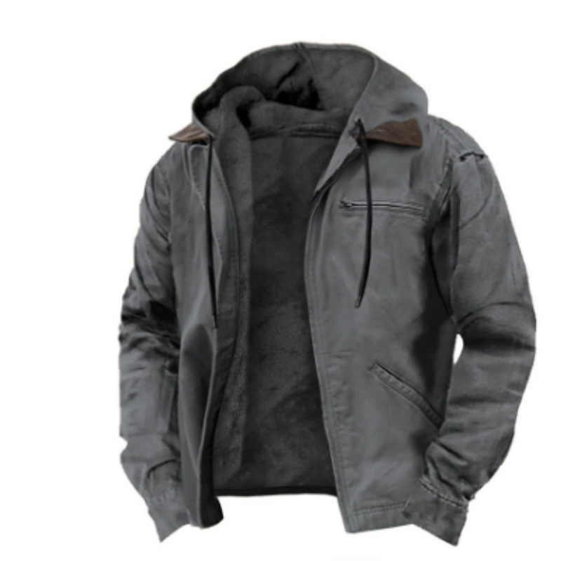 Simon | Casual Fleece-Lined Hooded Jacket - Valereo