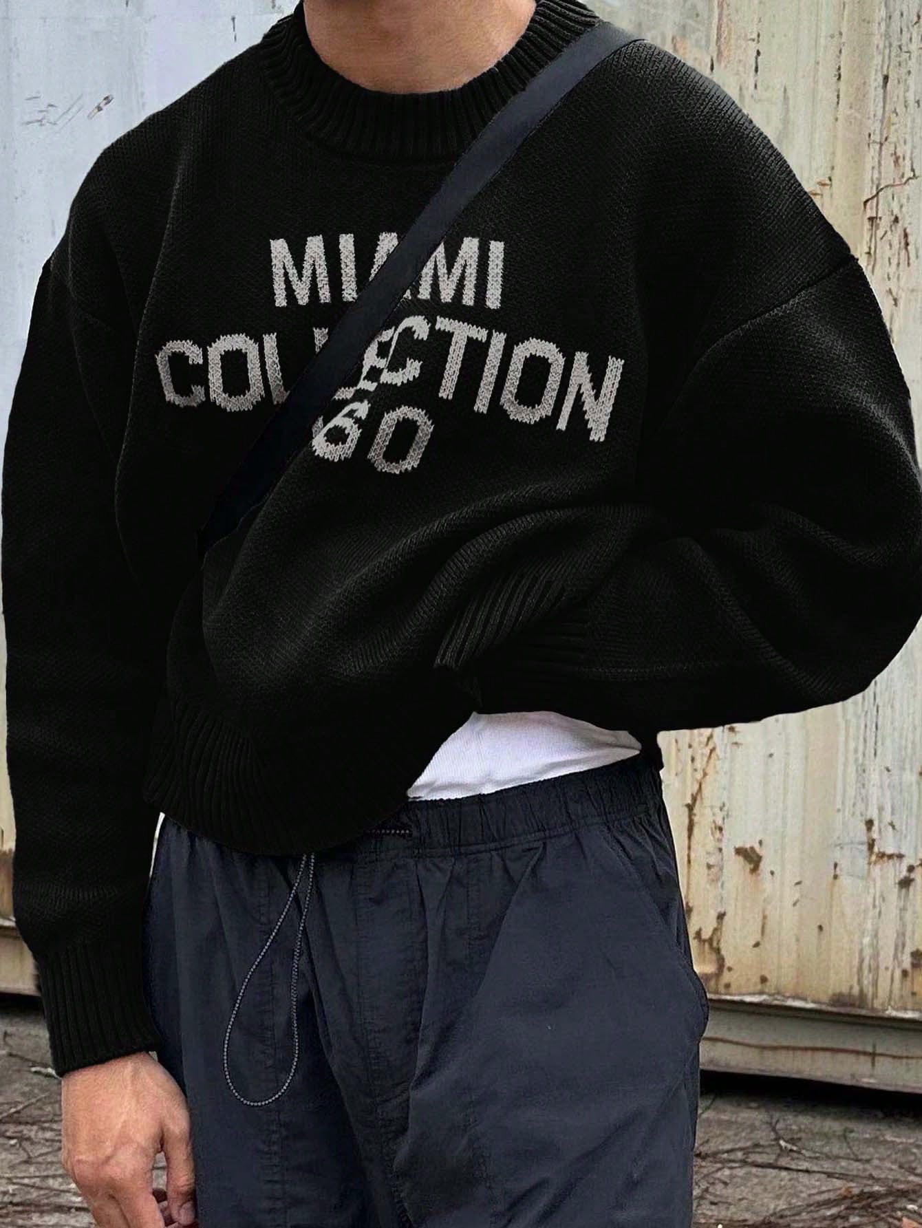 Simon | Casual Varsity Knit Sweater - Valereo