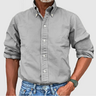 Simon | Classic Cotton Button-Up Shirt - Valereo