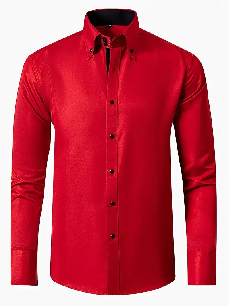 Simon | Refined Button-Down Dress Shirt - Valereo