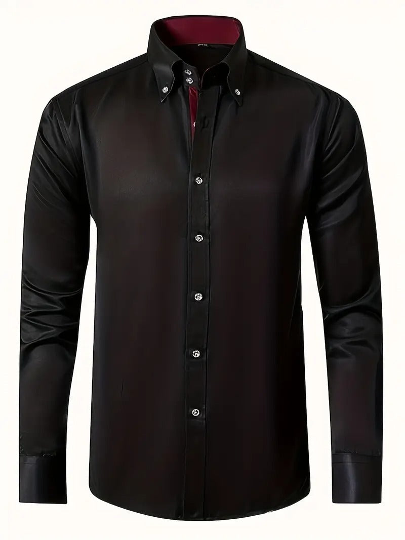Simon | Refined Button-Down Dress Shirt - Valereo