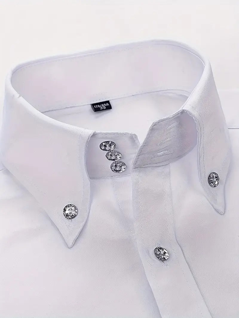 Simon | Refined Button-Down Dress Shirt - Valereo