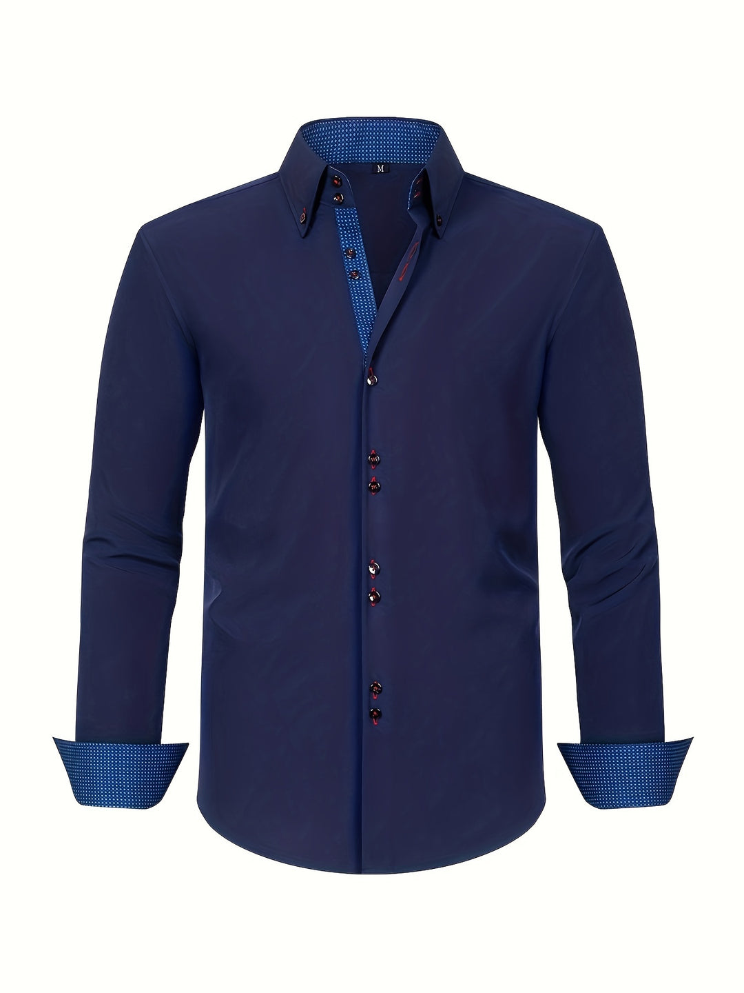 Simon | Refined Contrast Trim Button-Up Shirt - Valereo