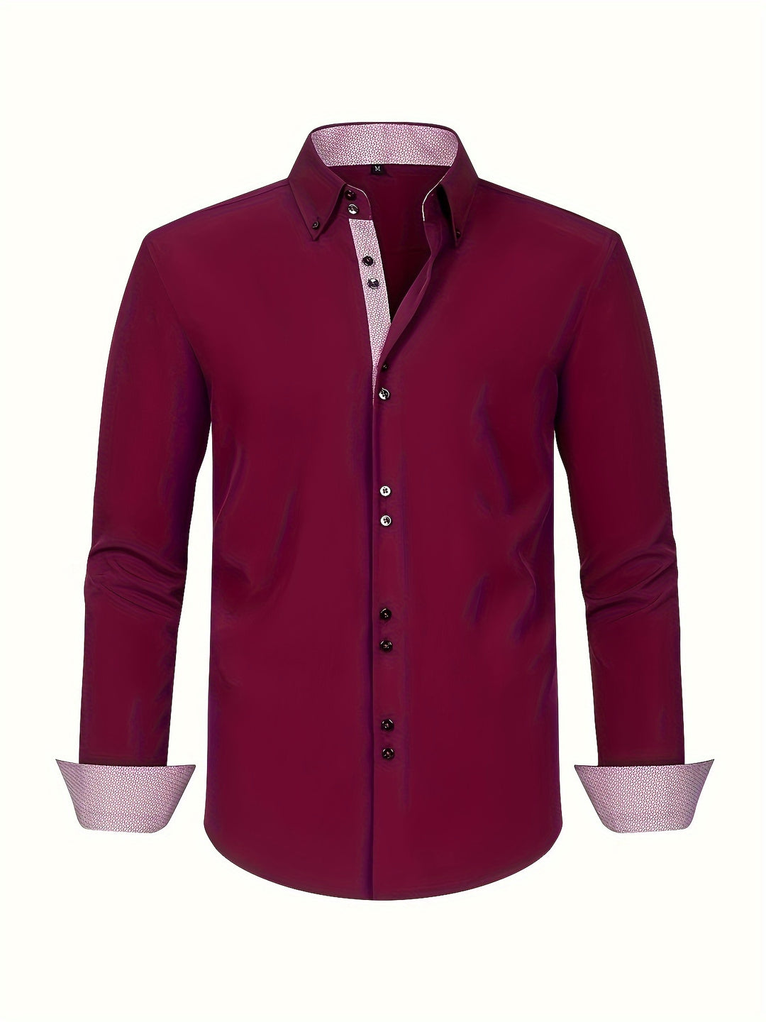 Simon | Refined Contrast Trim Button-Up Shirt - Valereo