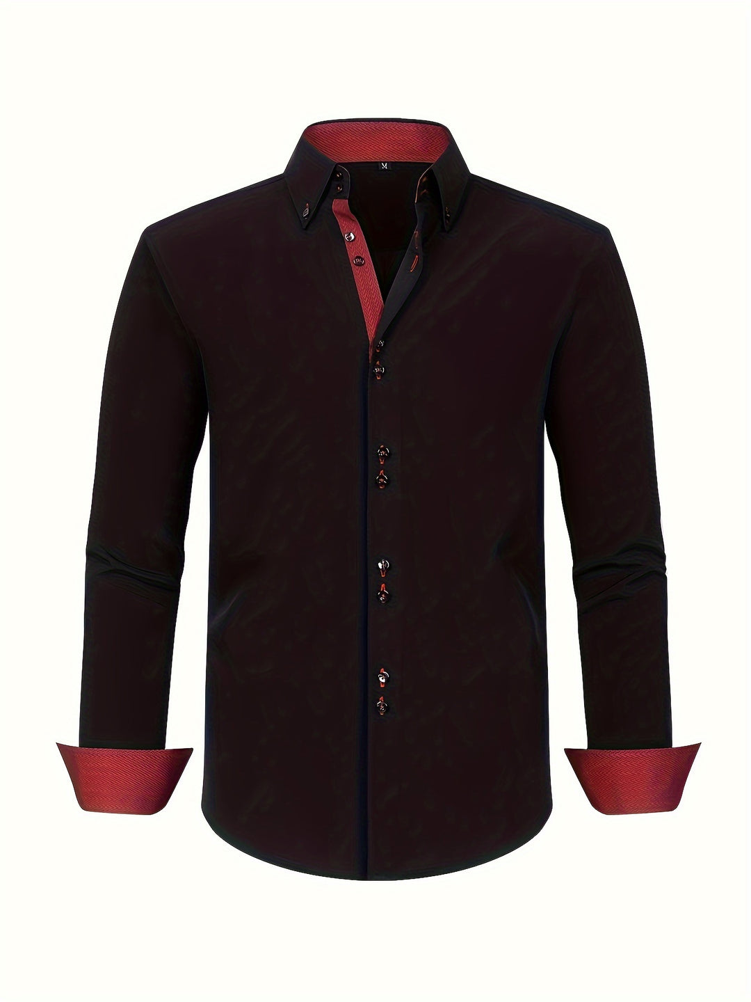 Simon | Refined Contrast Trim Button-Up Shirt - Valereo