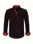Simon | Refined Contrast Trim Button-Up Shirt - Valereo