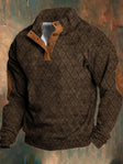 Simon | Refined Quilted Button-Collar Sweater - Valereo