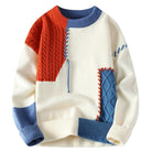 Simon | Stylish Colorblock Patchwork Sweater - Valereo