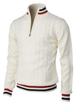 Thomas | Classic Cable Knit Quarter-Zip Sweater - Valereo